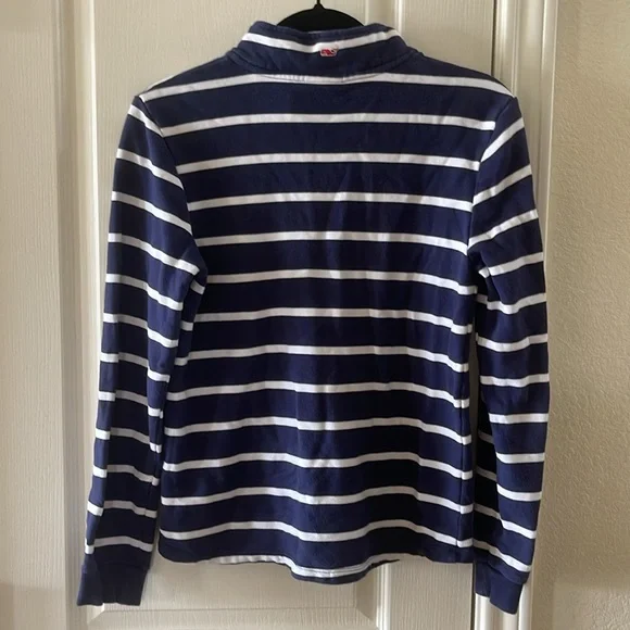 Vineyard Vines for Target striped cotton 1/4 zip - Picture 3 of 6